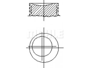 MAHLE ORIGINAL SS0700500 stūmoklis