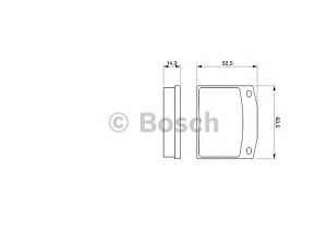 BOSCH 0 986 464 852 stabdžių trinkelių rinkinys, diskinis stabdys 
 Techninės priežiūros dalys -> Papildomas remontas