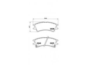 BREMBO P 30 011 stabdžių trinkelių rinkinys, diskinis stabdys 
 Techninės priežiūros dalys -> Papildomas remontas
5810102A00