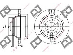 DJ PARTS BD1334 stabdžių diskas 
 Dviratė transporto priemonės -> Stabdžių sistema -> Stabdžių diskai / priedai
7L6615601E, 7L6615601G
