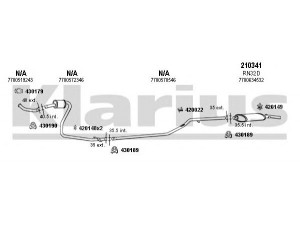 KLARIUS 720270E išmetimo sistema 
 Išmetimo sistema -> Išmetimo sistema, visa