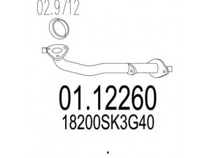 MTS 01.12260 išleidimo kolektorius 
 Išmetimo sistema -> Išmetimo vamzdžiai
18200SK3G40