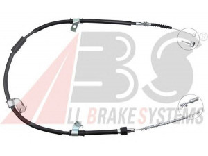 A.B.S. K11437 trosas, stovėjimo stabdys 
 Stabdžių sistema -> Valdymo svirtys/trosai
MB256742