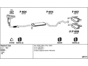 FENNO OP771 išmetimo sistema 
 Išmetimo sistema -> Išmetimo sistema, visa