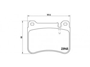BREMBO P 50 073 stabdžių trinkelių rinkinys, diskinis stabdys 
 Techninės priežiūros dalys -> Papildomas remontas
0044205120, A0044205120