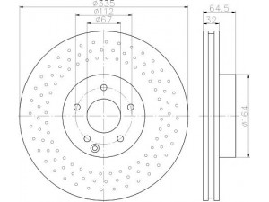 HELLA PAGID 8DD 355 115-011 stabdžių diskas 
 Stabdžių sistema -> Diskinis stabdys -> Stabdžių diskas
2214210612, 2214211012, 22142111712