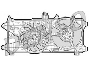 DENSO DER09026 ventiliatorius, radiatoriaus 
 Aušinimo sistema -> Oro aušinimas
46821266, 51718487, 51738799