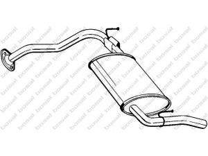 BOSAL 278-603 galinis duslintuvas 
 Išmetimo sistema -> Duslintuvas
B378-40-100, B394-40-100, B394-40-100B