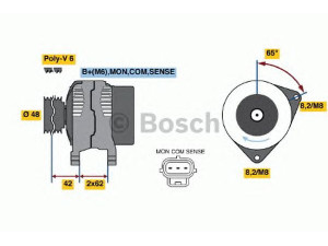 BOSCH 0 986 044 671 kintamosios srovės generatorius 
 Elektros įranga -> Kint. sr. generatorius/dalys -> Kintamosios srovės generatorius
1070804, 1097304, 1126052, 1215770