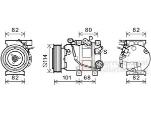 VAN WEZEL 8200K377 kompresorius, oro kondicionierius 
 Oro kondicionavimas -> Kompresorius/dalys
97701-3R000