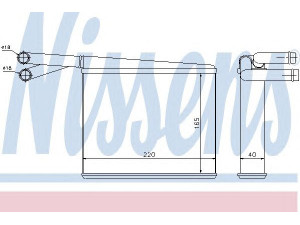 NISSENS 72043 šilumokaitis, salono šildymas 
 Šildymas / vėdinimas -> Šilumokaitis
0038356101, 0038356101