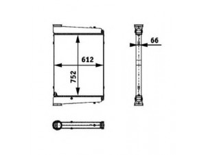 NRF 30209 tarpinis suslėgto oro aušintuvas, kompresorius
81061300195, 81061300201, 81061300209