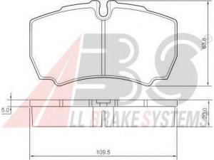 A.B.S. 37298 OE stabdžių trinkelių rinkinys, diskinis stabdys 
 Techninės priežiūros dalys -> Papildomas remontas
1501265, 1718023, 8C1V2M008AA, 8C1V2M008AB