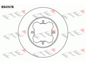 FTE BS4357B stabdžių diskas 
 Stabdžių sistema -> Diskinis stabdys -> Stabdžių diskas
45251-SM4-000, 45251-SM4-010, 45251-SM4-020