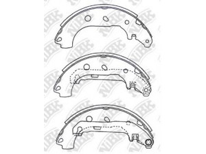 NiBK FN3427 stabdžių trinkelių komplektas