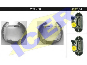 ICER 79KT0034 C stabdžių trinkelių komplektas 
 Techninės priežiūros dalys -> Papildomas remontas
1 075 549, 1 121 669, 1 126 158