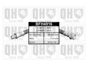 QUINTON HAZELL BFH4916 stabdžių žarnelė 
 Stabdžių sistema -> Stabdžių žarnelės
FBH 6097, 7 635 376