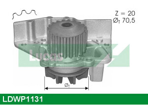 LUCAS ENGINE DRIVE LDWP1131 vandens siurblys 
 Aušinimo sistema -> Vandens siurblys/tarpiklis -> Vandens siurblys
1201A8, 1741066000, 9627667988