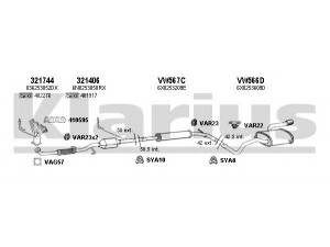 KLARIUS 790250U išmetimo sistema 
 Išmetimo sistema -> Išmetimo sistema, visa