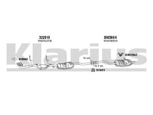 KLARIUS 060446U išmetimo sistema 
 Išmetimo sistema -> Išmetimo sistema, visa