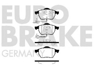 EUROBRAKE 5502224742 stabdžių trinkelių rinkinys, diskinis stabdys 
 Techninės priežiūros dalys -> Papildomas remontas
4B0698151, 4B0698151A, 4B0698151AB