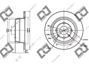 DJ PARTS BD1766 stabdžių diskas 
 Dviratė transporto priemonės -> Stabdžių sistema -> Stabdžių diskai / priedai
569206, 90345699, 90421872