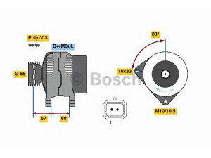 BOSCH 0 986 080 960 kintamosios srovės generatorius 
 Elektros įranga -> Kint. sr. generatorius/dalys -> Kintamosios srovės generatorius
23100-00G1H, 23100-00GAT, 23100-00Q1H