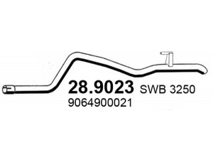 ASSO 28.9023 išleidimo kolektorius 
 Išmetimo sistema -> Išmetimo vamzdžiai
2E0253681, 2E0253681L, 9064900021