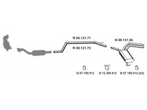 EBERSPÄCHER 082729 išmetimo sistema 
 Išmetimo sistema -> Išmetimo sistema, visa