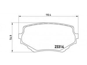 BREMBO P 79 009 stabdžių trinkelių rinkinys, diskinis stabdys 
 Techninės priežiūros dalys -> Papildomas remontas
5520065D00, 5520065D01, 5520065D10