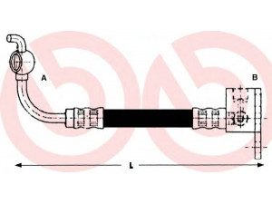 BREMBO T 49 042 stabdžių žarnelė 
 Stabdžių sistema -> Stabdžių žarnelės
NA0143980A, BFH5709, PHD648, 815050221