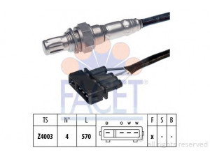 FACET 10.7192 lambda jutiklis 
 Variklis -> Variklio elektra
004 165 019, 6U0 906 265 B
