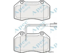 APEC braking PAD1866 stabdžių trinkelių rinkinys, diskinis stabdys 
 Techninės priežiūros dalys -> Papildomas remontas
77364716, 71753265, 71765466, 77365672