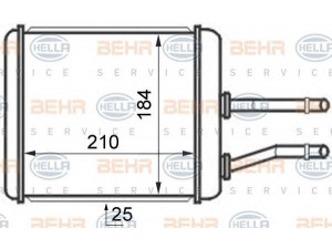 HELLA 8FH 351 024-421 šilumokaitis, salono šildymas 
 Šildymas / vėdinimas -> Šilumokaitis
607 7929 8