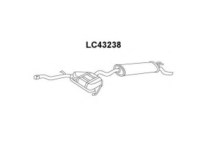 VENEPORTE LC43238 galinis duslintuvas 
 Išmetimo sistema -> Duslintuvas
46406170