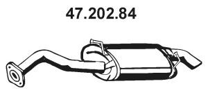 EBERSPÄCHER 47.202.84 galinis duslintuvas 
 Išmetimo sistema -> Duslintuvas
17430-22240, 17430-22420