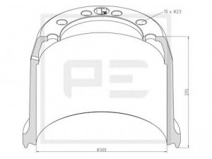 PE Automotive 046.614-00A stabdžių būgnas
03.105.46.20.0, 03.109.46.40.0