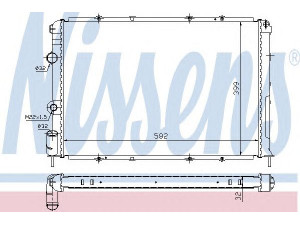 NISSENS 63938A radiatorius, variklio aušinimas 
 Aušinimo sistema -> Radiatorius/alyvos aušintuvas -> Radiatorius/dalys
77 00 838 133, 7701352605