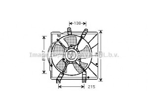 AVA QUALITY COOLING KA7503 ventiliatorius, radiatoriaus