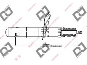 DJ PARTS DS1382GS amortizatorius 
 Pakaba -> Amortizatorius
5203.18, 5203.19