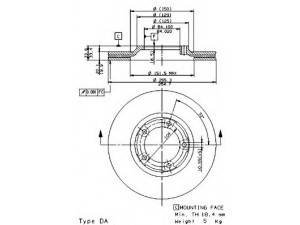 BREMBO 09.5632.10 stabdžių diskas 
 Dviratė transporto priemonės -> Stabdžių sistema -> Stabdžių diskai / priedai
MB238495, MB316582