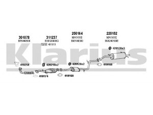 KLARIUS 570089E išmetimo sistema 
 Išmetimo sistema -> Išmetimo sistema, visa