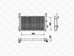 MAGNETI MARELLI 350213511000 radiatorius, variklio aušinimas 
 Aušinimo sistema -> Radiatorius/alyvos aušintuvas -> Radiatorius/dalys
6632235, 6770850, 7138825, 92FB8005LA