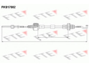 FTE FKS17002 sankabos trosas 
 Dviratė transporto priemonės -> Kabeliai ir tachometro velenaai -> Sankabos trosas
669 186, 90 446 929, 90 446 929