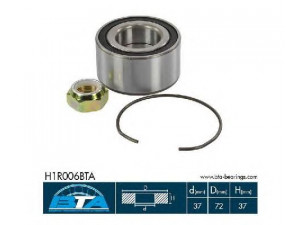 BTA H1R006BTA rato guolio komplektas 
 Ašies montavimas/vairavimo mechanizmas/ratai -> Rato stebulė/montavimas -> Rato guolis
77 01 205 779, 77 01 464 049