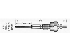 NGK 2100 kaitinimo žvakė
