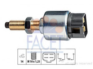 FACET 7.1044 stabdžių žibinto jungiklis; jungiklis, sankabos valdiklis 
 Stabdžių sistema -> Stabdžių žibinto jungiklis
36750-SE0-003, 36750-SE0-013, 8-94109-863-0