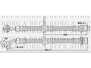 BORG & BECK BBH6744 stabdžių žarnelė 
 Stabdžių sistema -> Stabdžių žarnelės
46430S1AE01, 46430S1AE61, 46460-S1A-E01