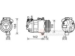 VAN WEZEL 0600K390 kompresorius, oro kondicionierius 
 Oro kondicionavimas -> Kompresorius/dalys
6452 6918 750, 64526918750, 6918750