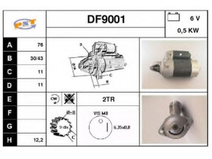 SNRA DF9001 starteris